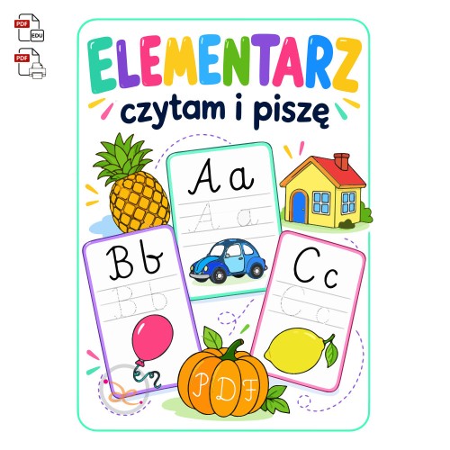 Elementarz do ćwiczeń w domu, do wydruku
